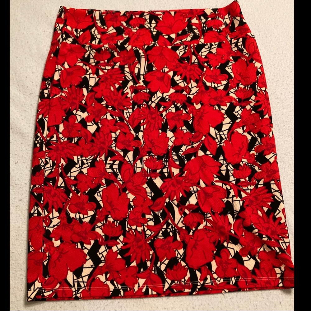 LuLaRoe 3X Floral Skirt EUC